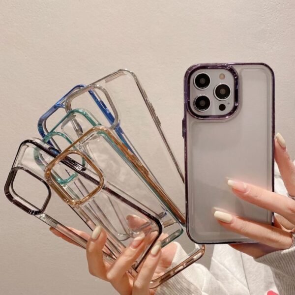 ★IPhone16シリーズ対応　透明スマホケース 全5カラー  iphoneケースクリア シンプル 高級感