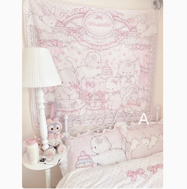 【MoonpieGirl】癒される寝具セット　タペストリー　掛け布団　抱き枕　カーペット