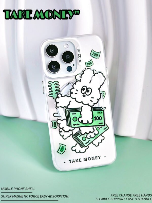 ★iPhone16シリーズ対応 ウサギMagSafe対応可能　強化マグネット式　可愛いIPhoneケース