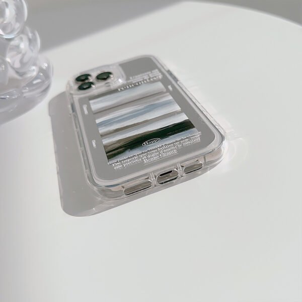 ★iPhone16シリーズ対応 ステッカー風　油絵風シンプルなIPhoneケース