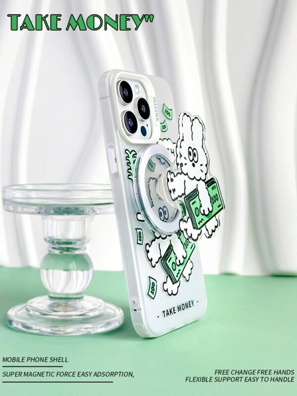 ★iPhone16シリーズ対応 ウサギMagSafe対応可能　強化マグネット式　可愛いIPhoneケース