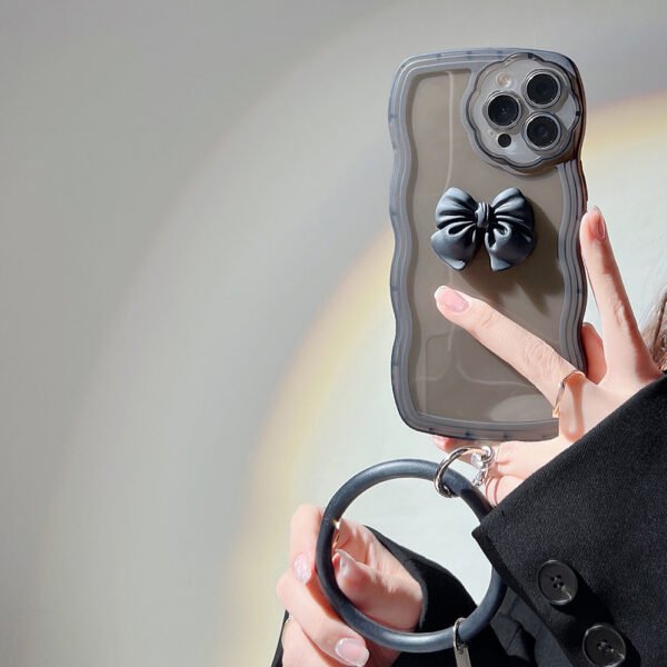 可愛いリボンIPhoneケース なみなみ　