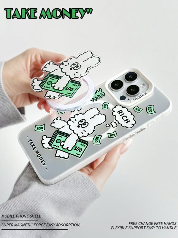 ★iPhone16シリーズ対応 ウサギMagSafe対応可能　強化マグネット式　可愛いIPhoneケース