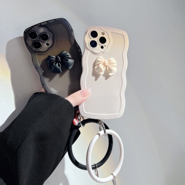 可愛いリボンIPhoneケース なみなみ　