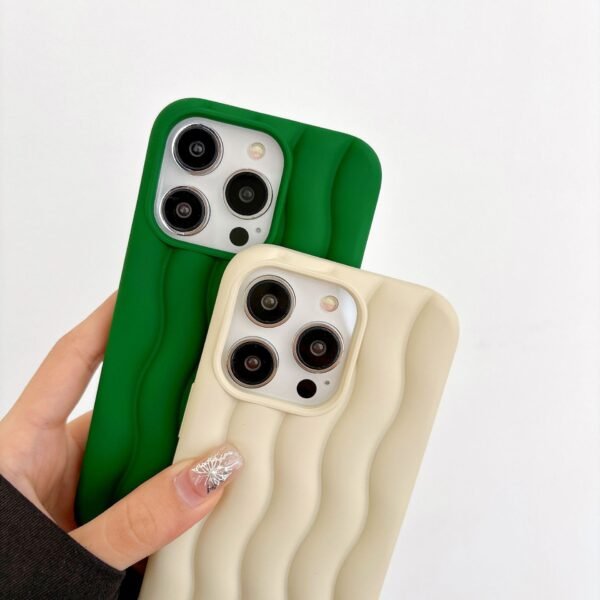 全4カラー  波型可愛いIPhoneケース