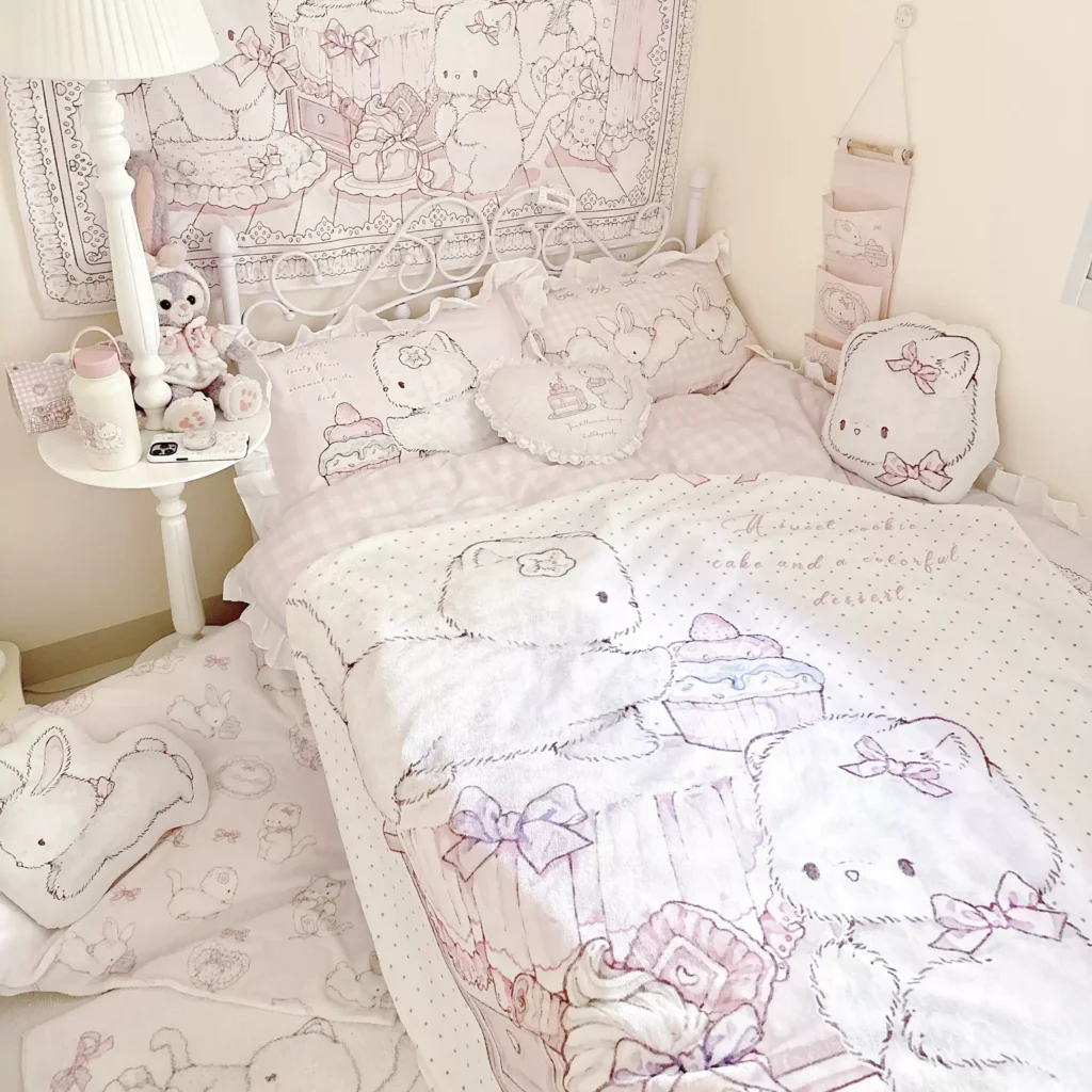 【MoonpieGirl】癒される寝具セット タペストリー 掛け布団 抱き枕 カーペット