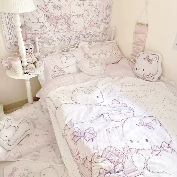 【MoonpieGirl】癒される寝具セット　タペストリー　掛け布団　抱き枕　カーペット