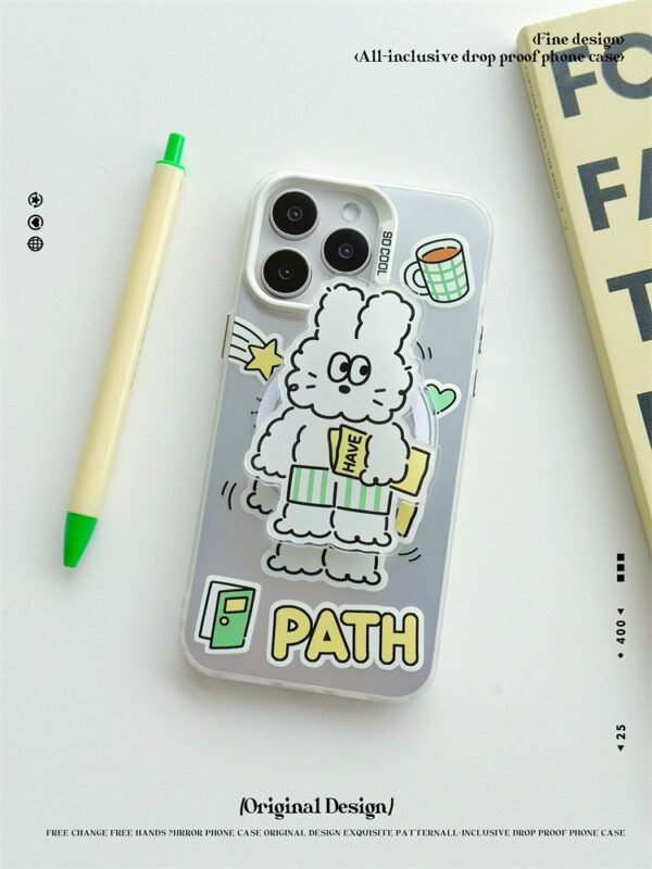 ★iPhone16シリーズ対応 ウサギMagSafe対応可能　強化マグネット式　可愛いIPhoneケース