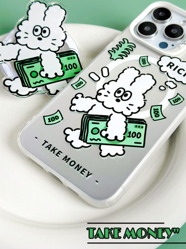 ★iPhone16シリーズ対応 ウサギMagSafe対応可能　強化マグネット式　可愛いIPhoneケース