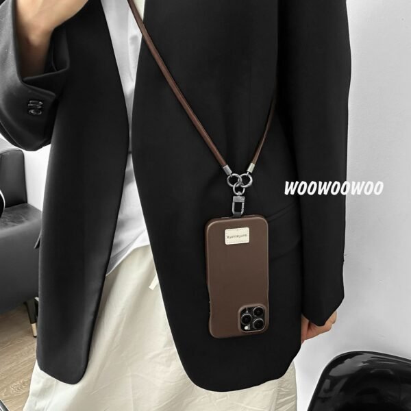 ab23c69f43d76a114a610c8c81e9b885 ★IPhone16シリーズ対応 ストラップ付きPUレザースマホケース 高級感アップ