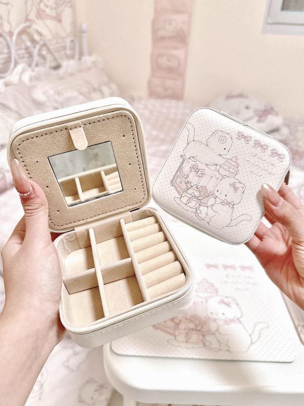 【MoonpieGirl】アクセサリー収納ケース　可愛い保護ケース　持ちやすい　プレゼント　ギフト