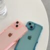 シンプルでオシャレなスマホケース　IPhoneケース 　クリアケース 耐衝撃　スマカバー 6色