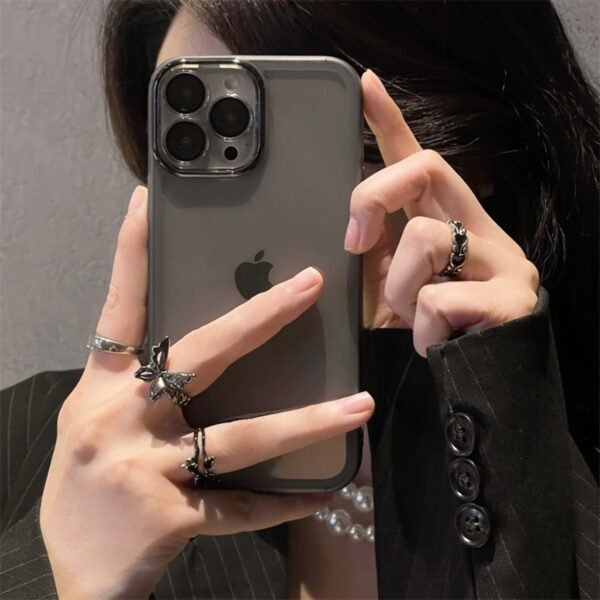 ★iPhone16シリーズ対応  クリアIPhoneケース  シンプルでオシャレなスマホケース 5色