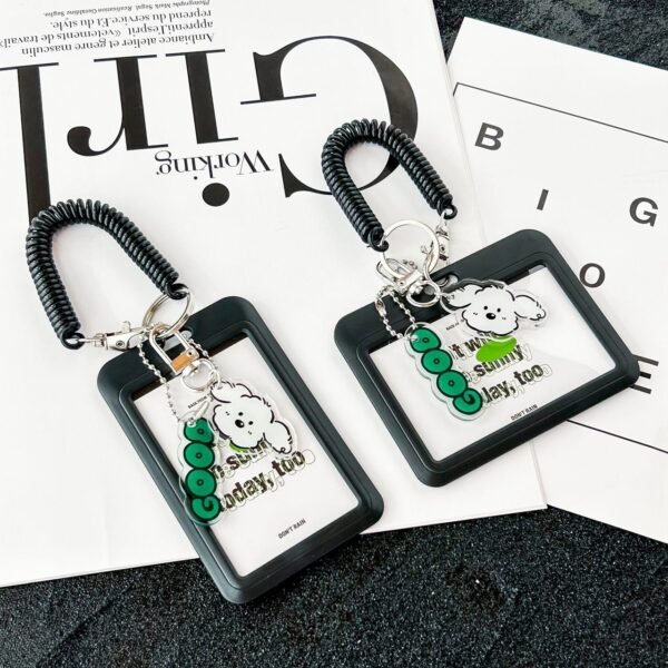 シンプルでオシャレなトレカケース  可愛いキーホルダー付き 横型／縦型