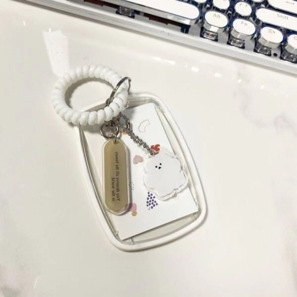 シンプルでオシャレなトレカケース  キーホルダー付き 　高品質ケース