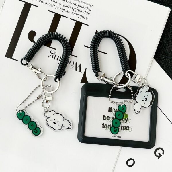 シンプルでオシャレなトレカケース  可愛いキーホルダー付き 横型／縦型