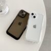 シンプルでオシャレなスマホケース　IPhoneケース 　クリアケース 耐衝撃　スマカバー 6色