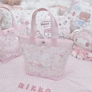 【mikko】半透明トートバッグ　手提げバッグ　化粧品収納　防水設計