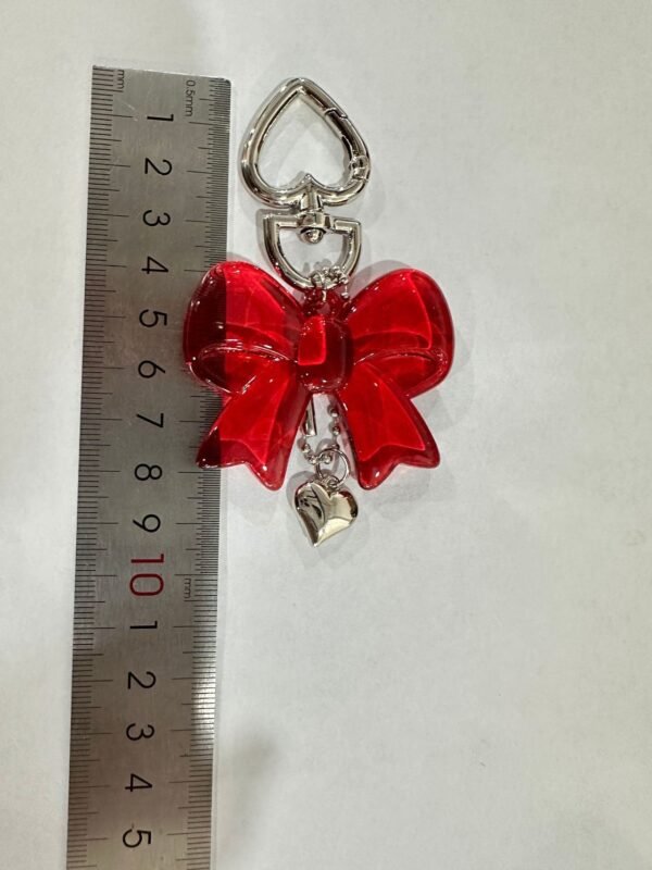 キーホルダー　リボンチャーム