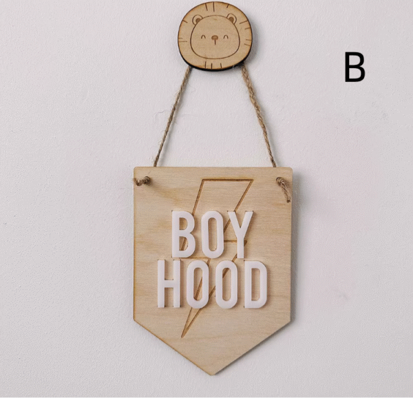 シンプルでオシャレな木製壁飾り　北欧風