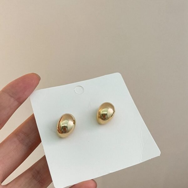 金属アレルギー対応　シンプルなピアス 　18Ｋコーティング　金メッキ　S925　