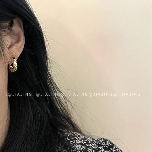 金属アレルギー対応　シンプルなピアス 　金/銀メッキ　