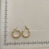 金属アレルギー対応　シンプルなピアス 　金/銀メッキ　