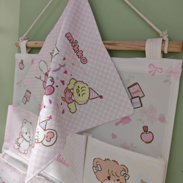 【mikko】可愛いハンカチ　ハンドルタオル