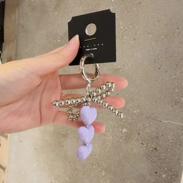 キーホルダー　ハートチャーム
