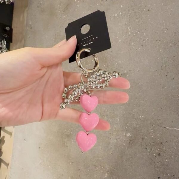 キーホルダー　ハートチャーム
